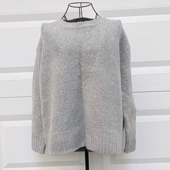 Zara Sweaters - Zara Knit oversized gray sweater M